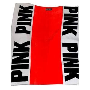 Victoria's Secret PINK Blanket 50x60 Big Logo Super Soft Cozy Comfy